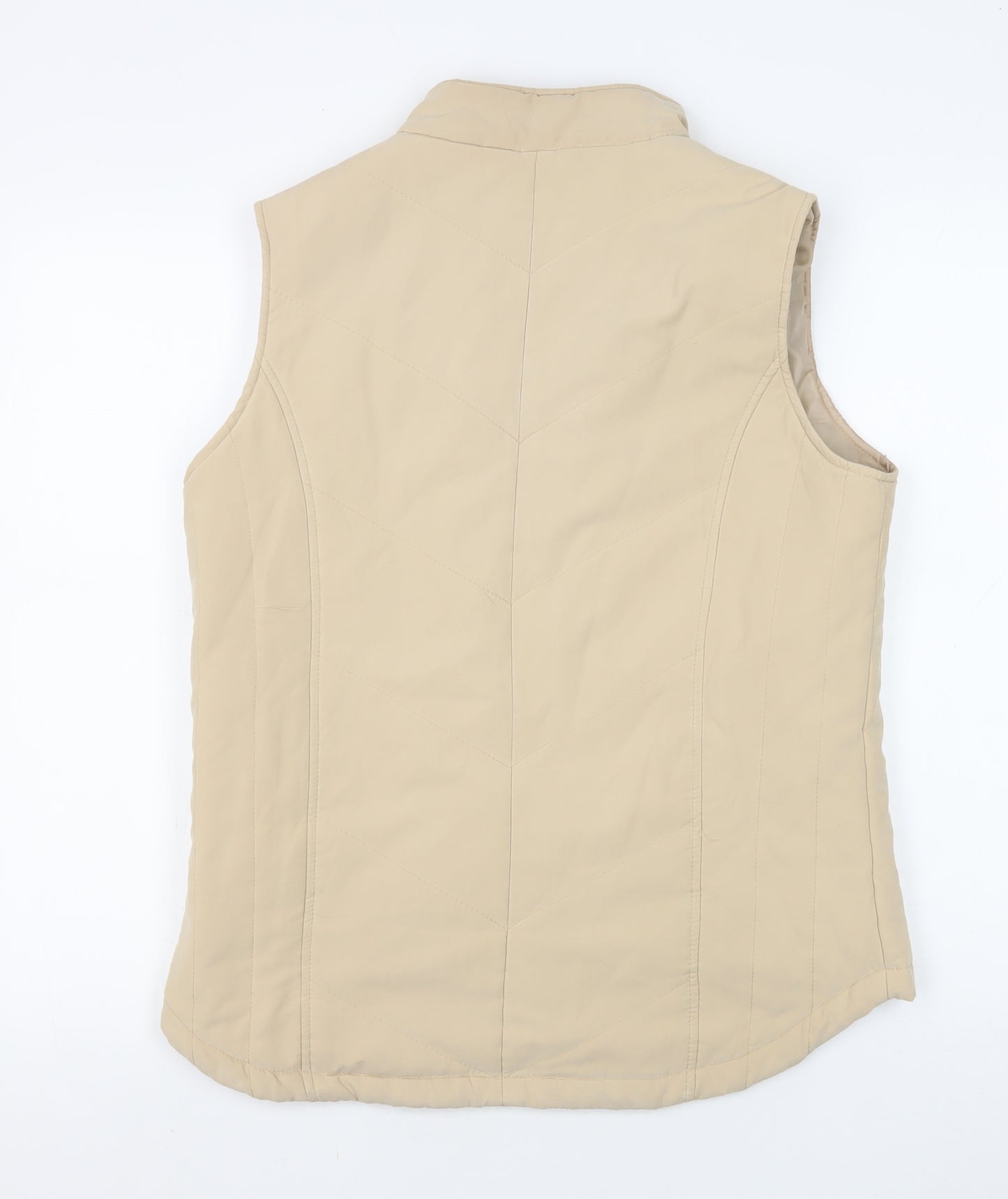 EWM Beige Women's Waistcoat Size S with Full Zip