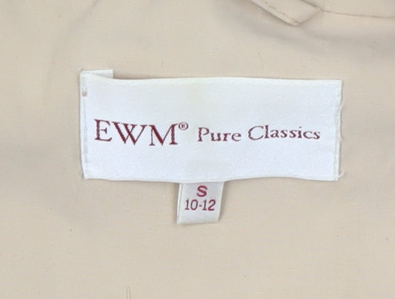 EWM Beige Women's Waistcoat Size S with Full Zip