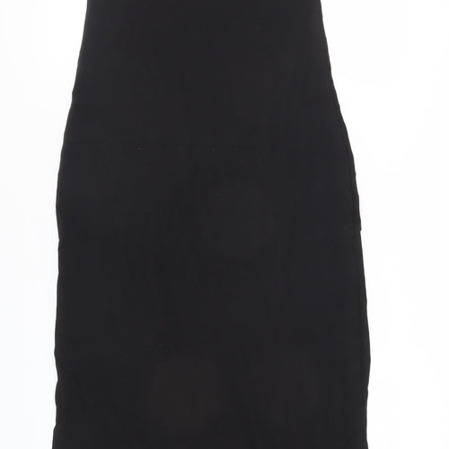 H&M Women's Black Slip Dress, Sleeveless, Size S
