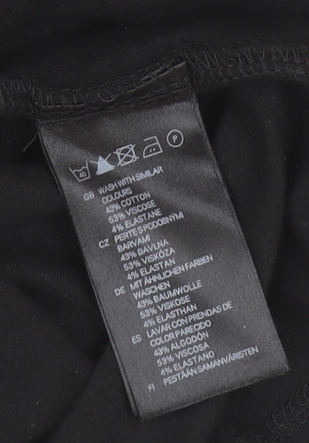 H&M Women's Black Slip Dress, Sleeveless, Size S