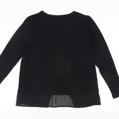 Warehouse Women's Black Long Sleeve Top UK Size 12