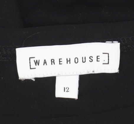 Warehouse Women's Black Long Sleeve Top UK Size 12
