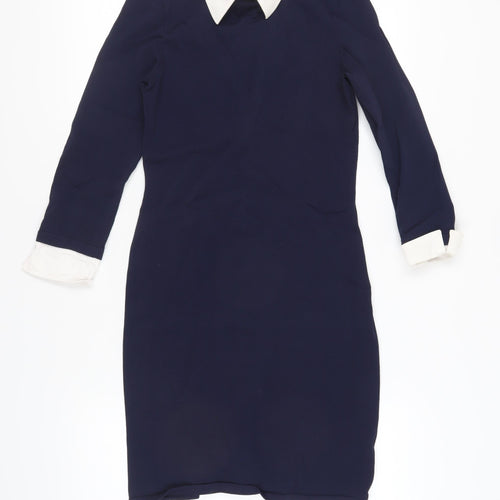 Ralph Lauren Women's Blue Sheath Dress, Size S, Knee Length