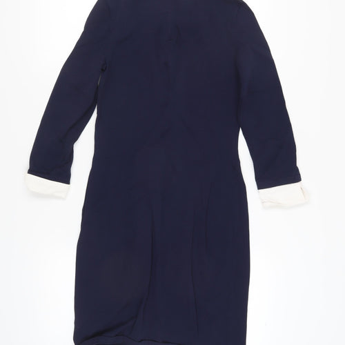 Ralph Lauren Women's Blue Sheath Dress, Size S, Knee Length