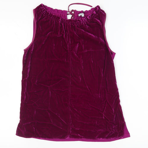 Jigsaw Women's Purple Velvet Tank Top S