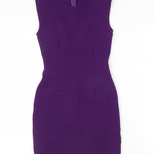 Topshop Women's Purple Sleeveless Dress Size 6