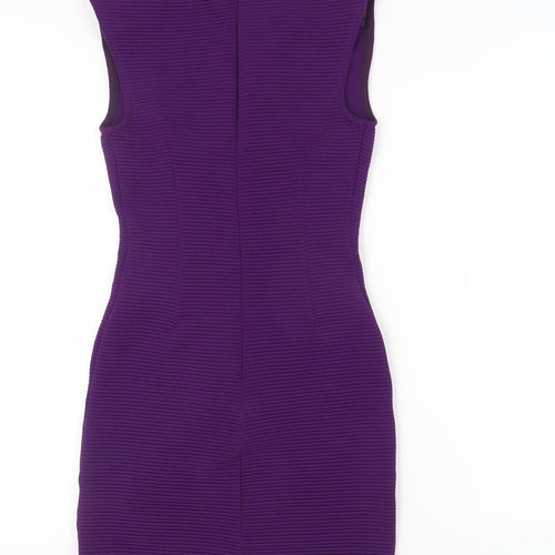 Topshop Women's Purple Sleeveless Dress Size 6