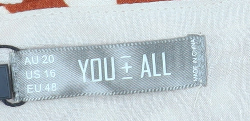 You + All Women's Multicoloured Wrap Dress, Size 20