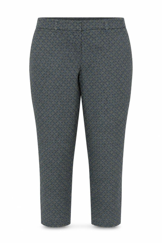 Front view of Next Women's Multicoloured Geometric Crop Trousers, size 6
