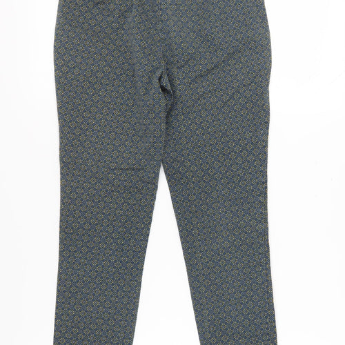 Next Women's Multicoloured Geometric Crop Trousers Size 6