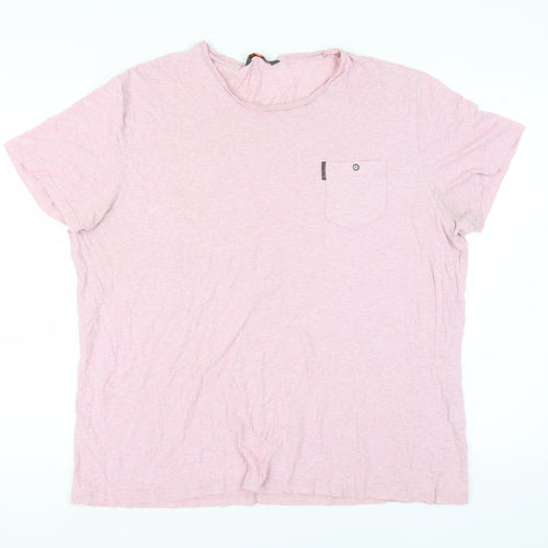 Ben Sherman Men's Pink T-shirt, Size 2XL.