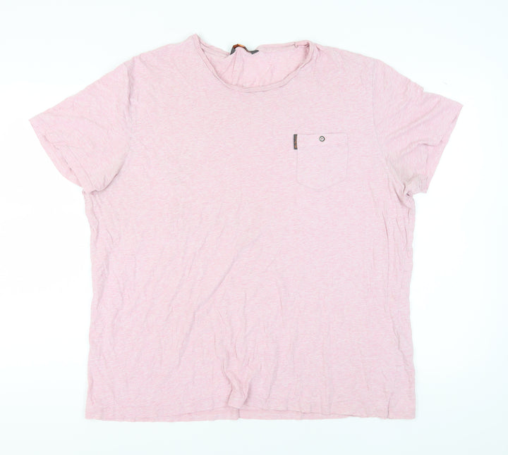 Ben Sherman Men's Pink T-shirt, Size 2XL.