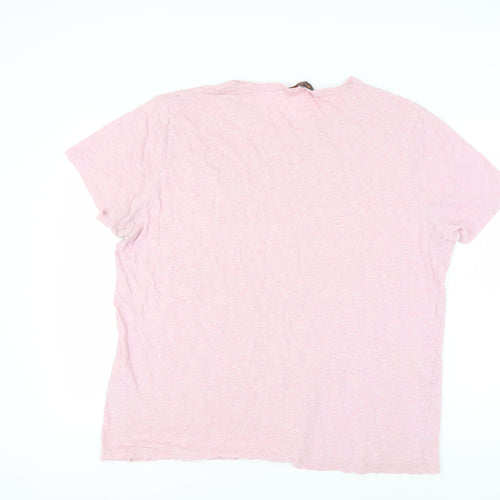 Ben Sherman Men's Pink T-shirt, Size 2XL.