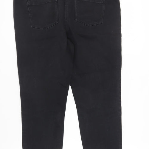 Next Women's Black Skinny Jeans Size 16 Cotton Elastane