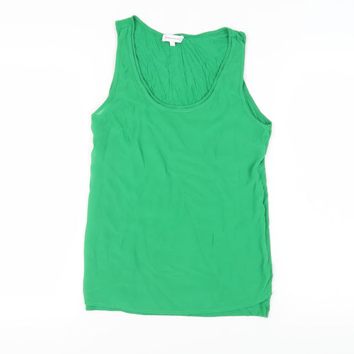 Warehouse Women's Green Cotton Tank Top Size 10