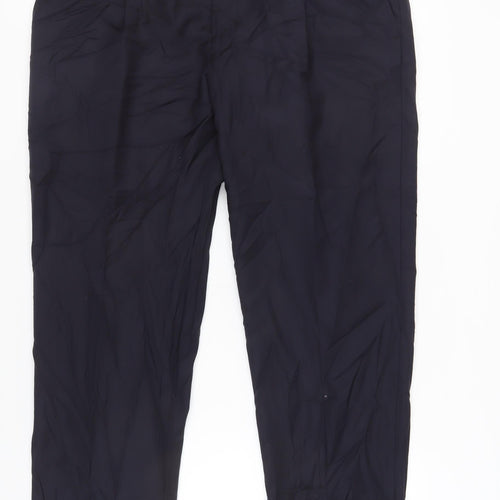 Samuel Windsor Men's Black Wool Trousers