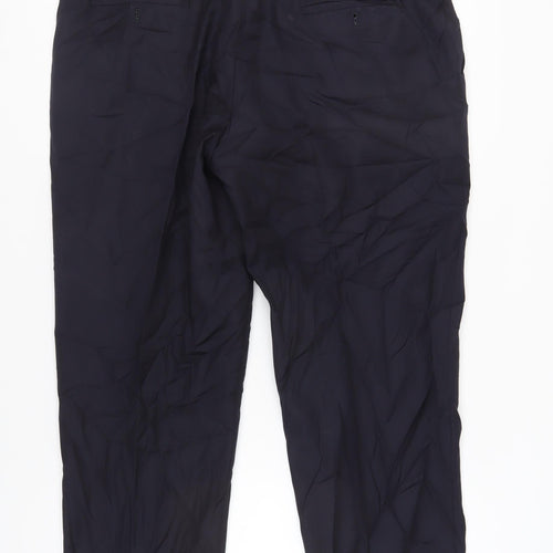 Samuel Windsor Men's Black Wool Trousers