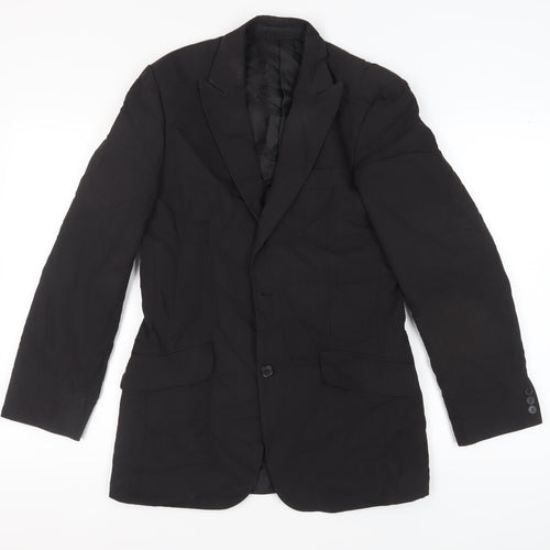 Topman Men's Black Blazer Jacket Size 36