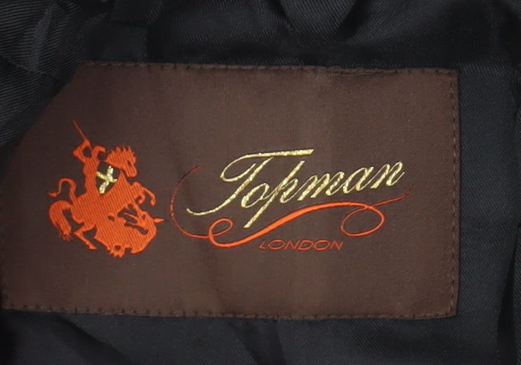 Topman Men's Black Blazer Jacket Size 36