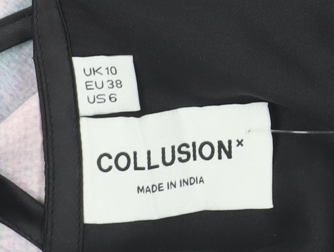 Collusion Women's Multicoloured Camisole Top Size 10