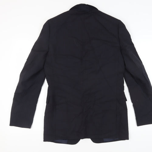 Jaeger Men's Blue 38L Striped Blazer