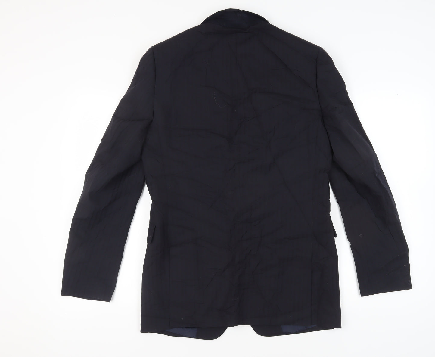 Jaeger Men's Blue 38L Striped Blazer