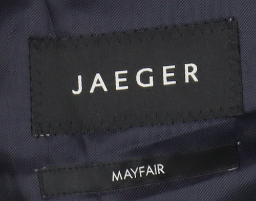 Jaeger Men's Blue 38L Striped Blazer