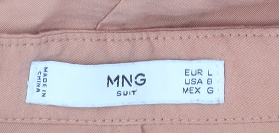 MNG Suit Women's Brown Midi Shirt Dress Size 12