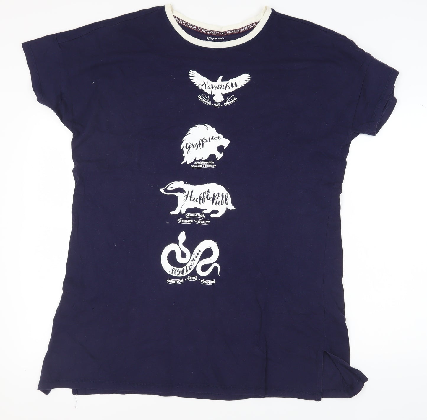 Harry Potter Women's Blue Graphic Nightshirt - Size L