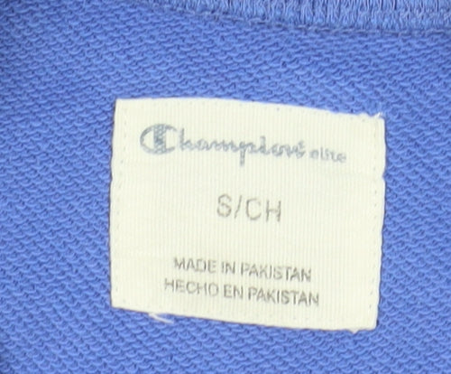 Champion Boys Blue Pullover Sweatshirt S Regular Fit