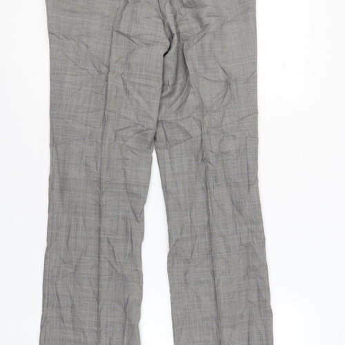 L.K. Bennett Women's Grey Check Dress Pants Size 10