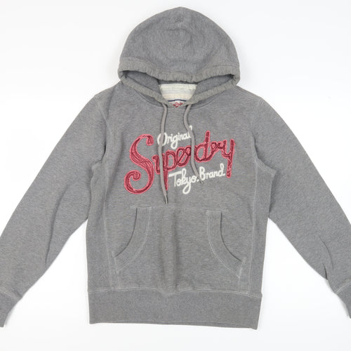 Superdry Womens Grey Pullover Hoodie S