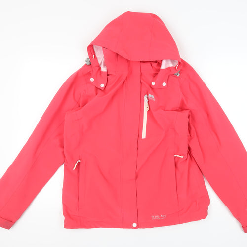 Trespass Women's Pink Parka Jacket - Size L Waterproof