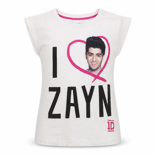 One Direction Girls White Graphic T-Shirt 6-7 Years