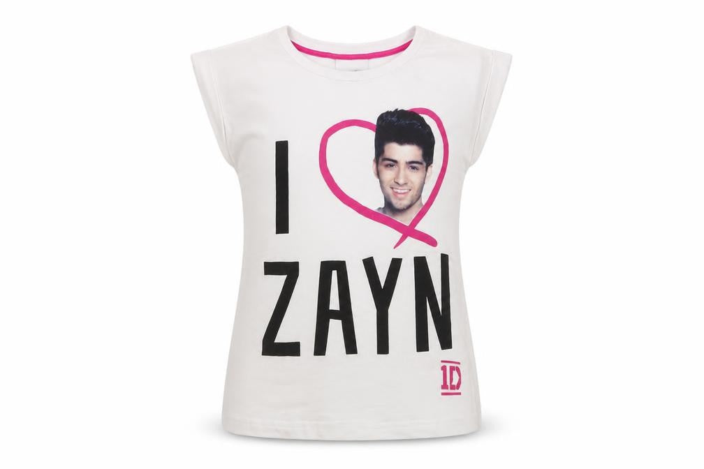 One Direction Girls White Graphic T-Shirt 6-7 Years