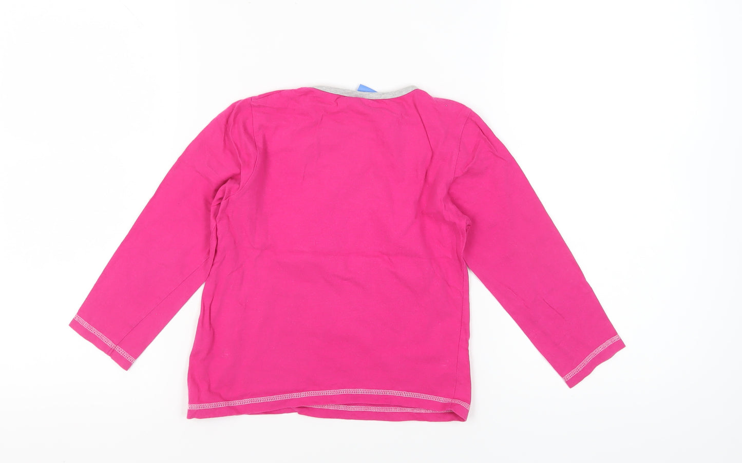 Disney Girls Pink Frozen T-Shirt, Size 7-8 Years, Long Sleeve
