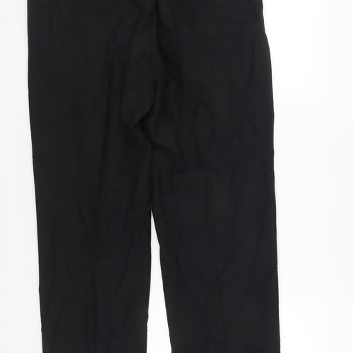 Marks & Spencer Men's Black Wool Trousers, 40W 31L