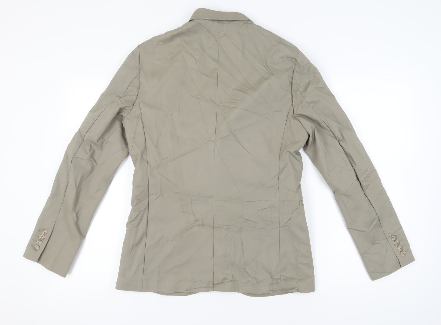 H&M Men's Beige Slim Fit Blazer, 40R, Business Casual