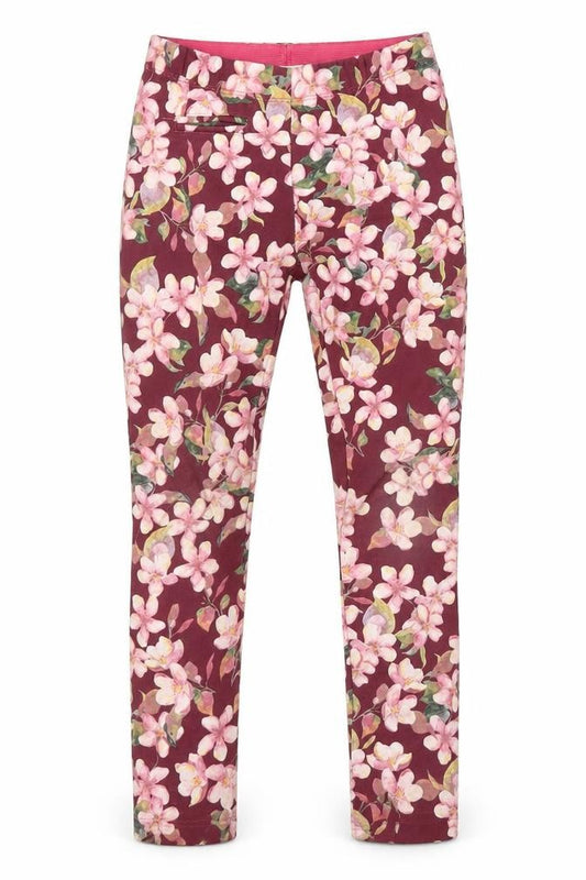 Front view of Zara girls’ floral multicoloured leggings, size 8, years