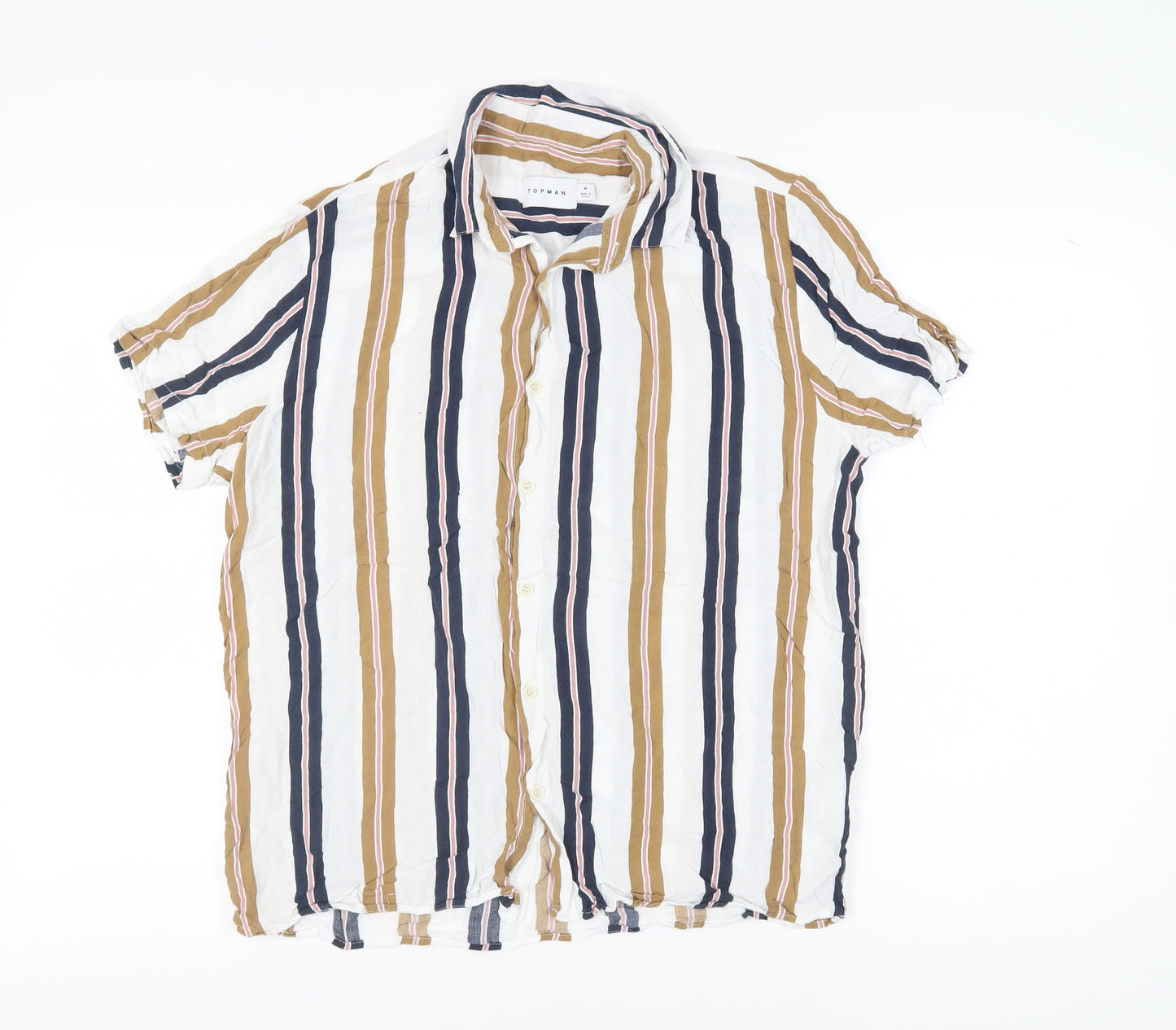 Topman Men's Multicoloured Striped Shirt M