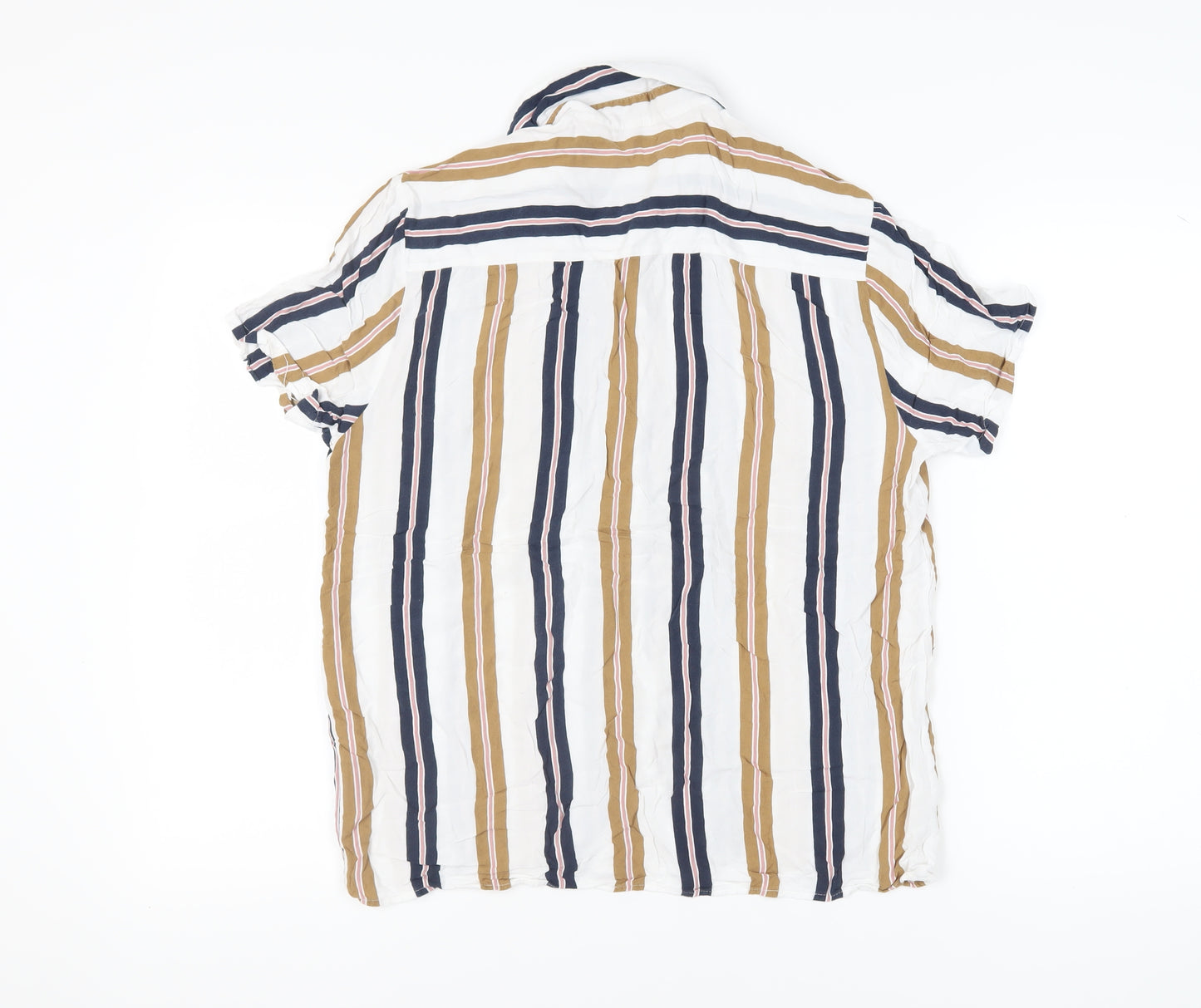 Topman Men's Multicoloured Striped Shirt M