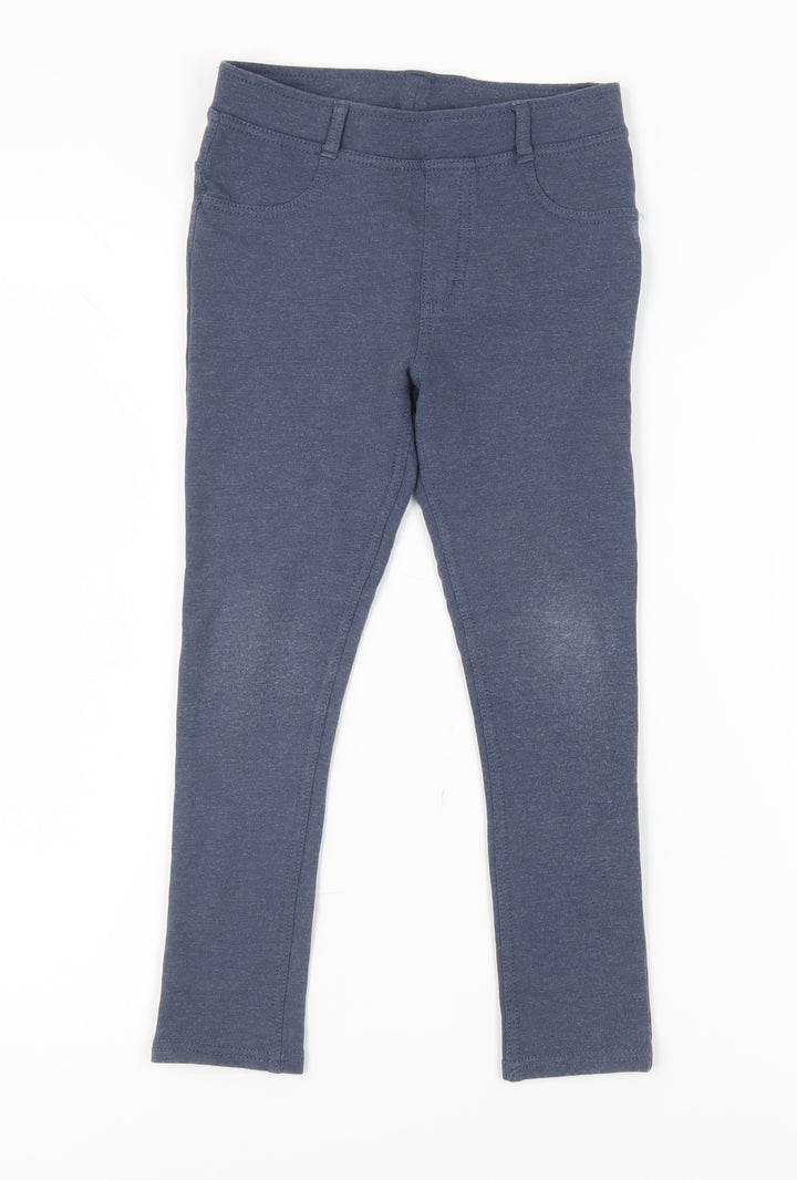 H&M Girls Blue Jegging Leggings, 8-9 Years, Casual Style