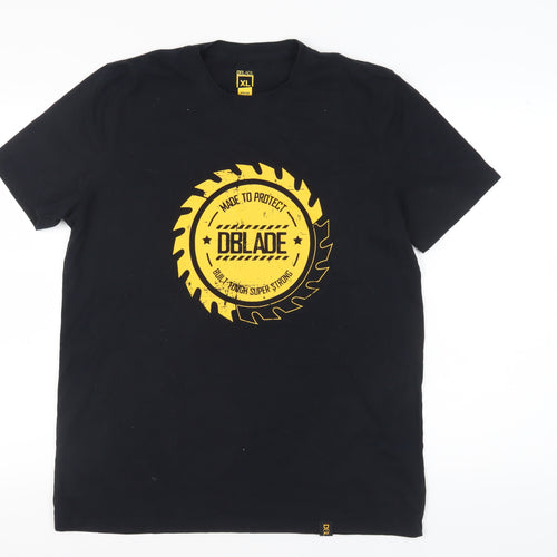 DBLADE Men's Black XL Graphic Print T-Shirt