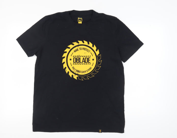 DBLADE Men's Black XL Graphic Print T-Shirt