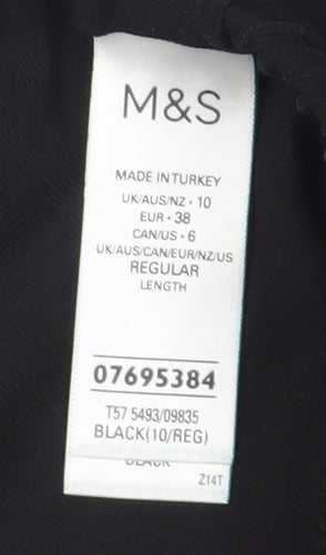 Marks and Spencer Women's Black Trousers Size 10
