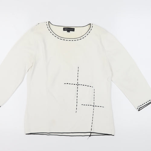 SKY designs Women's Ivory Pullover Jumper, Size 2XS