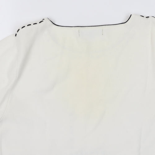 SKY designs Women's Ivory Pullover Jumper, Size 2XS