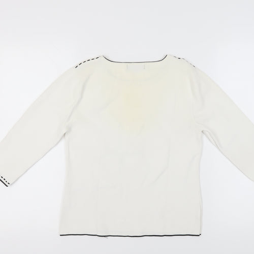 SKY designs Women's Ivory Pullover Jumper, Size 2XS
