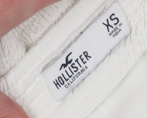 Hollister Women's White XS Camisole Slim Fit Top