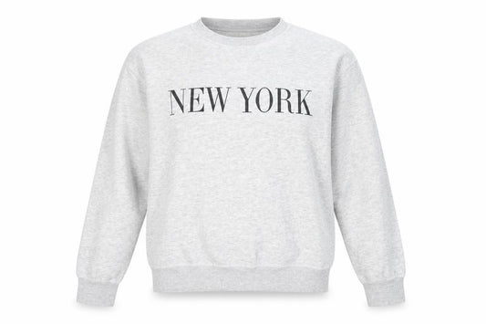 Front view of H&M Women's Grey Pullover Sweatshirt, size 12